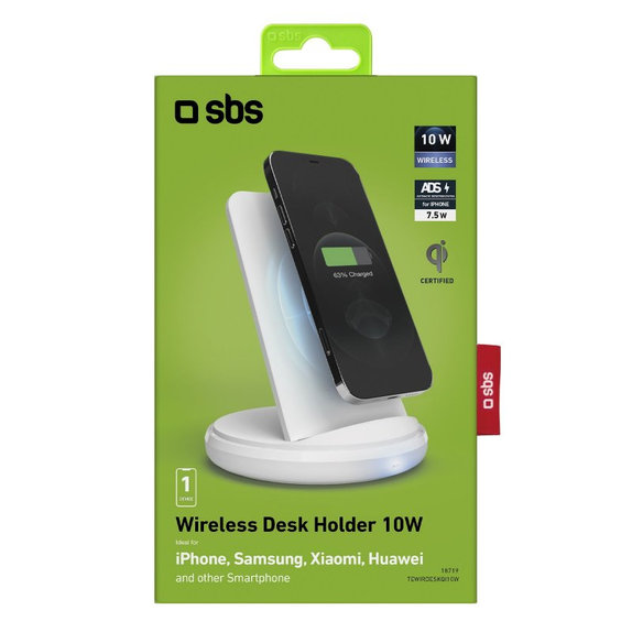 SBS - Încărcător Wireless de Birou, alb