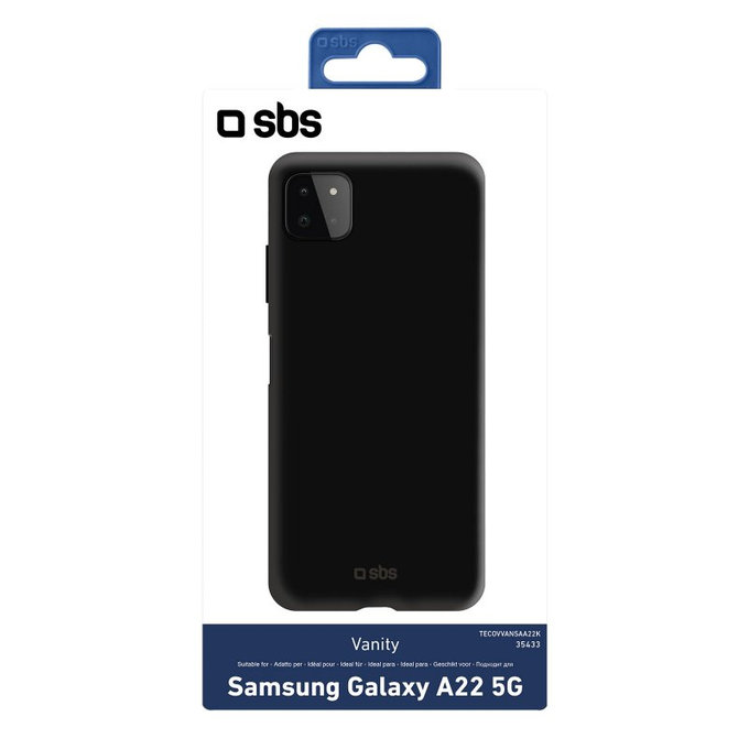 SBS - Caz Vanity pentru Samsung Galaxy A22 5G, negru