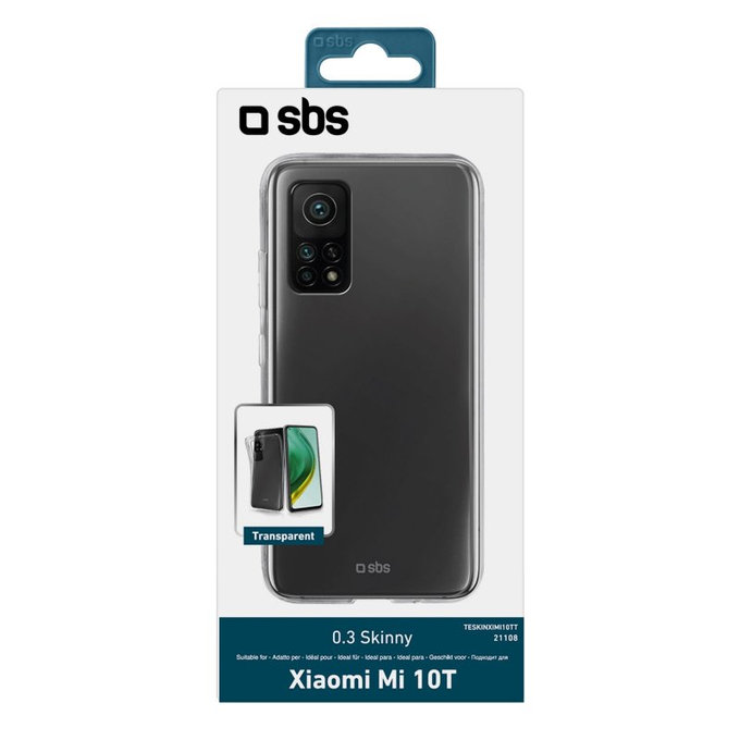 SBS - Caz Skinny pentru Xiaomi Mi 10T, transparent
