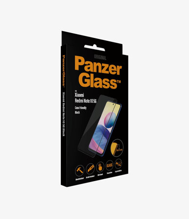 PanzerGlass - Geam Securizat Case Friendly pentru Xiaomi Redmi Note 10 5G, negru