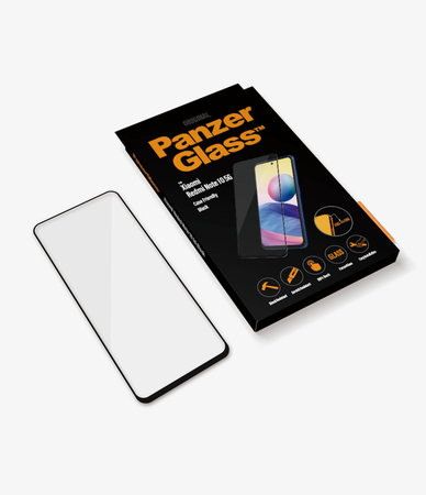 PanzerGlass - Geam Securizat Case Friendly pentru Xiaomi Redmi Note 10 5G, negru