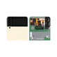 Samsung Galaxy Z Flip 3 F711B - Ecran LCD + Sticlă Tactilă + Ramă (Extern) (Cream) - GH97-26773B Genuine Service Pack