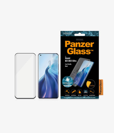 PanzerGlass - Geam Securizat Case Friendly AB pentru Xiaomi Mi 11, Mi 11 Ultra, negru
