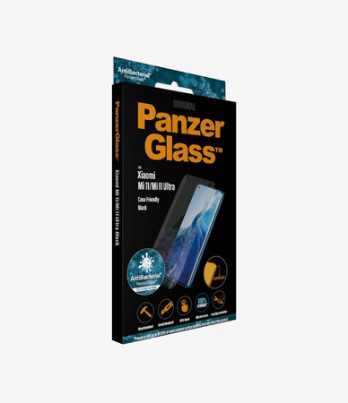 PanzerGlass - Geam Securizat Case Friendly AB pentru Xiaomi Mi 11, Mi 11 Ultra, negru