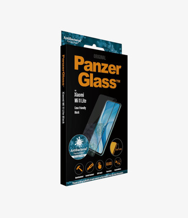 PanzerGlass - Geam Securizat Case Friendly pentru Xiaomi Mi 11 Lite, negru