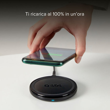SBS - Încărcător Fără Fir cu QI, negru