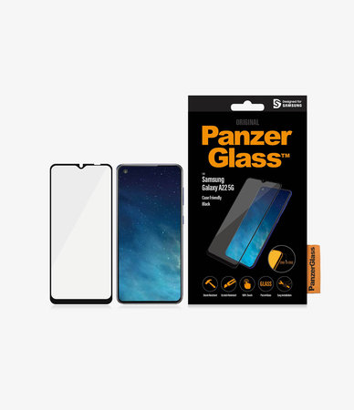 PanzerGlass - Geam Securizat Case Friendly pentru Samsung Galaxy A22 5G, negru