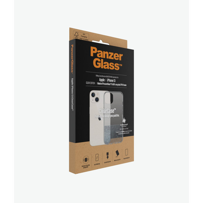 PanzerGlass - Caz ClearCase AB pentru iPhone 13, transparent