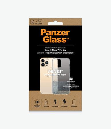 PanzerGlass - Caz ClearCase AB pentru iPhone 13 Pro Max, transparent