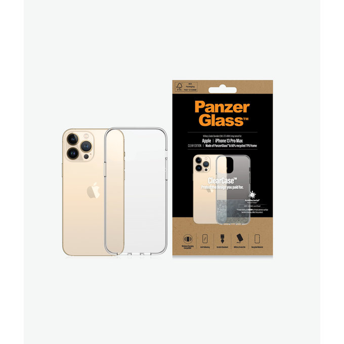 PanzerGlass - Caz ClearCase AB pentru iPhone 13 Pro Max, transparent