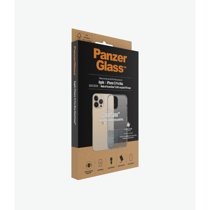 PanzerGlass - Caz ClearCase AB pentru iPhone 13 Pro Max, transparent