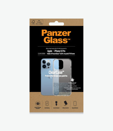 PanzerGlass - Caz ClearCase AB pentru iPhone 13 Pro, transparent