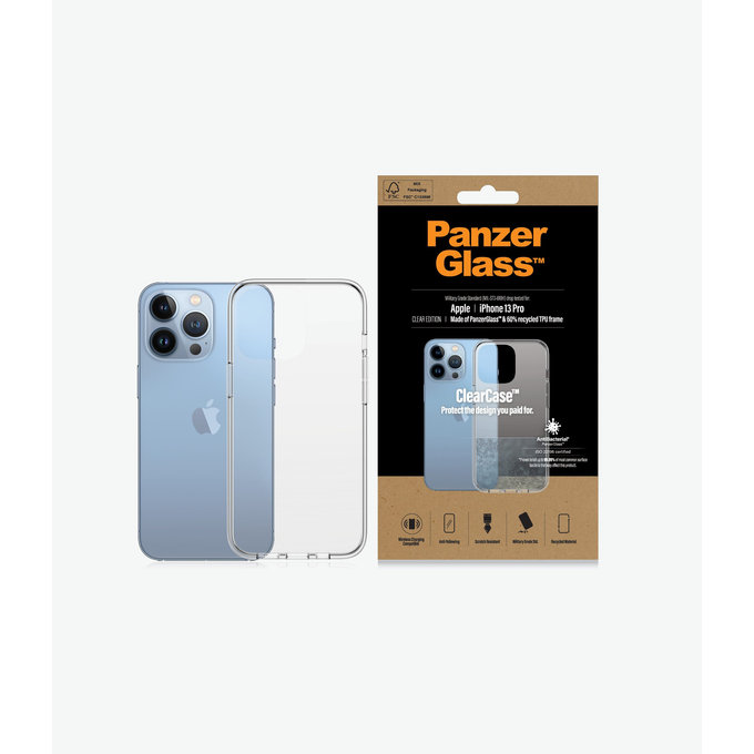 PanzerGlass - Caz ClearCase AB pentru iPhone 13 Pro, transparent