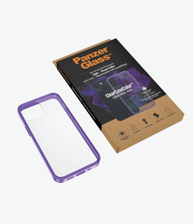 PanzerGlass - Caz ClearCaseColor AB pentru iPhone 13 mini, grape