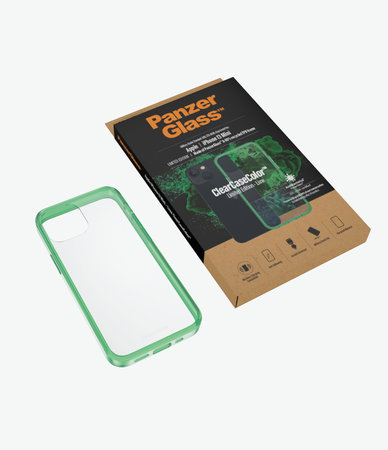 PanzerGlass - Caz ClearCaseColor AB pentru iPhone 13 mini, lime