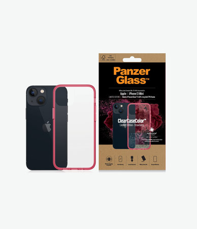 PanzerGlass - Caz ClearCaseColor AB pentru iPhone 13 mini, strawberry