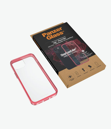 PanzerGlass - Caz ClearCaseColor AB pentru iPhone 13 mini, strawberry