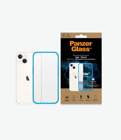 PanzerGlass - Caz ClearCaseColor AB pentru iPhone 13, bondi blue