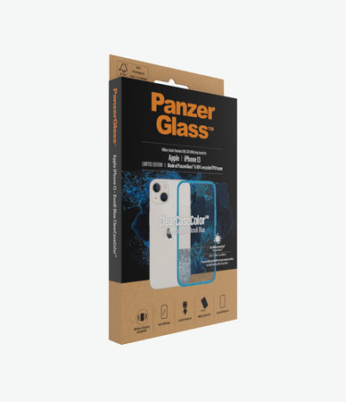 PanzerGlass - Caz ClearCaseColor AB pentru iPhone 13, bondi blue