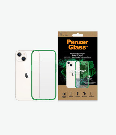 PanzerGlass - Caz ClearCaseColor AB pentru iPhone 13, lime