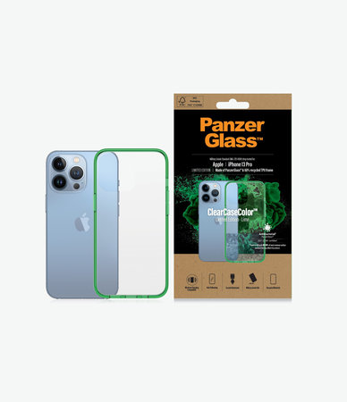 PanzerGlass - Caz ClearCaseColor AB pentru iPhone 13 Pro, lime