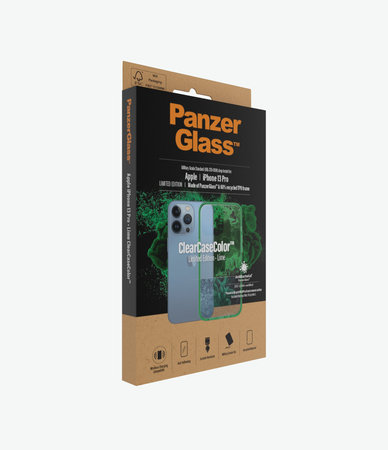 PanzerGlass - Caz ClearCaseColor AB pentru iPhone 13 Pro, lime