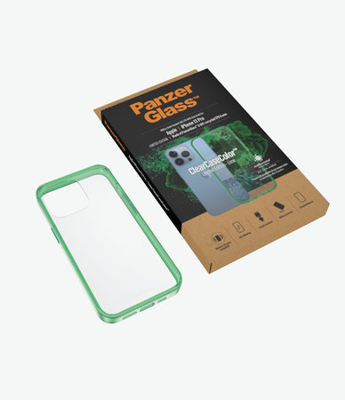 PanzerGlass - Caz ClearCaseColor AB pentru iPhone 13 Pro, lime