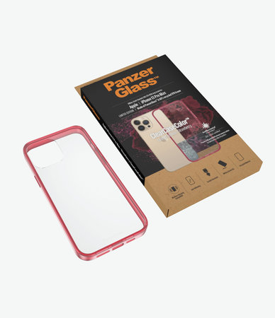 PanzerGlass - Caz ClearCaseColor AB pentru iPhone 13 Pro Max, strawberry