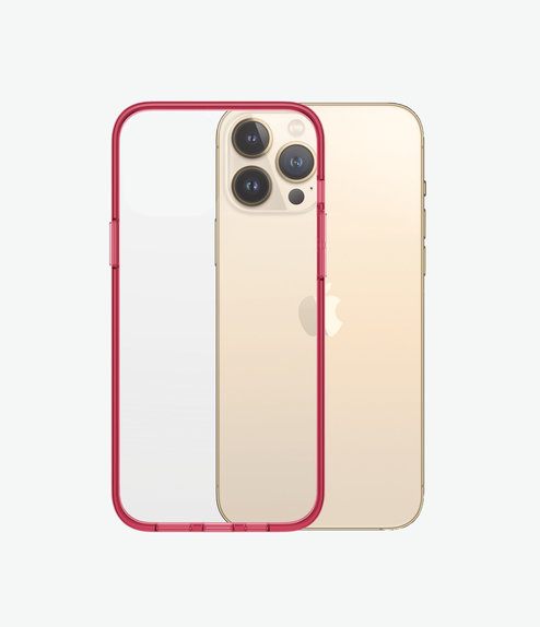 PanzerGlass - Caz ClearCaseColor AB pentru iPhone 13 Pro Max, strawberry