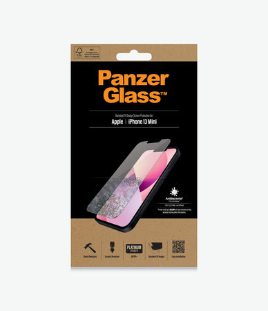 PanzerGlass - Geam Securizat Standard Fit AB pentru iPhone 13 mini, transparent