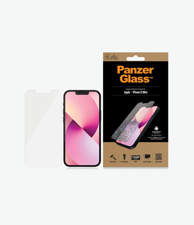 PanzerGlass - Geam Securizat Standard Fit AB pentru iPhone 13 mini, transparent