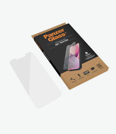 PanzerGlass - Geam Securizat Standard Fit AB pentru iPhone 13 mini, transparent