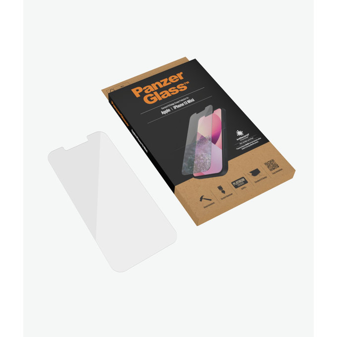 PanzerGlass - Geam Securizat Standard Fit AB pentru iPhone 13 mini, transparent