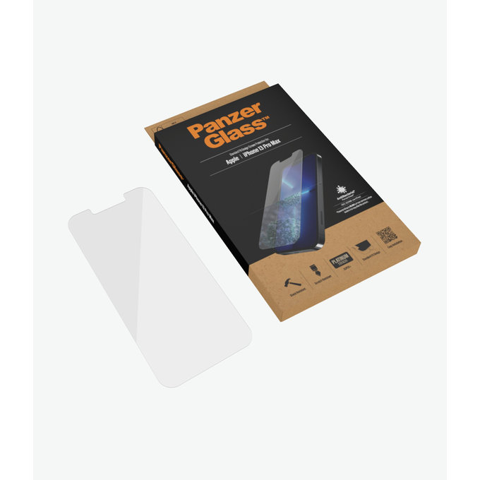 PanzerGlass - Geam Securizat Standard Fit AB pentru iPhone 13 Pro Max & 14 Plus, transparent