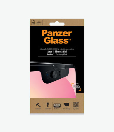 PanzerGlass - Geam Securizat Case Friendly CamSlider AB pentru iPhone 13 mini, negru
