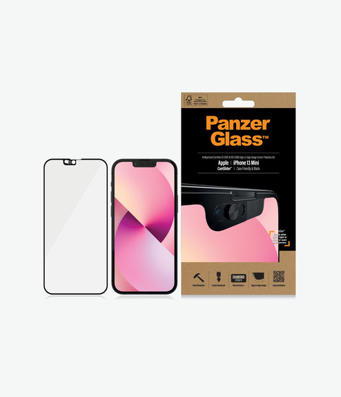 PanzerGlass - Geam Securizat Case Friendly CamSlider AB pentru iPhone 13 mini, negru