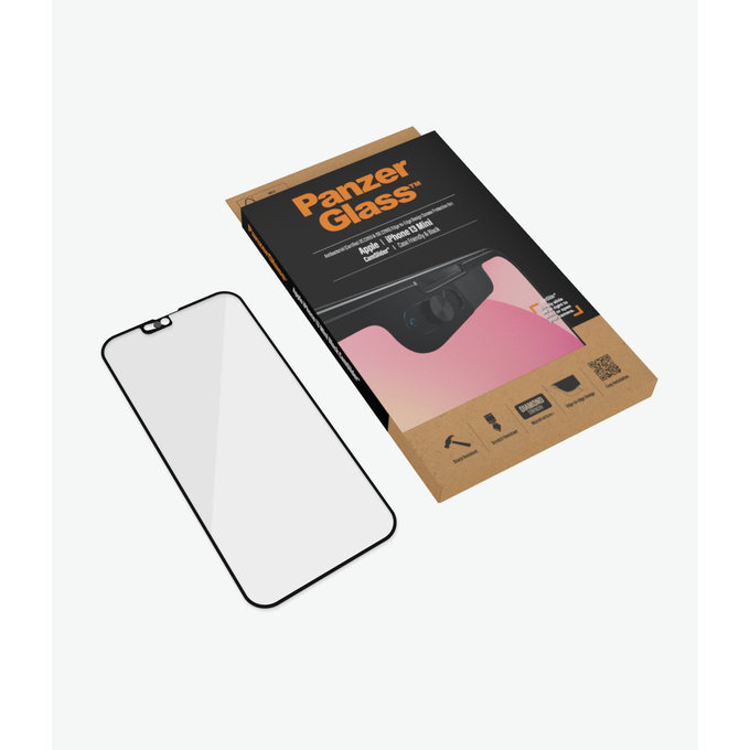 PanzerGlass - Geam Securizat Case Friendly CamSlider AB pentru iPhone 13 mini, negru