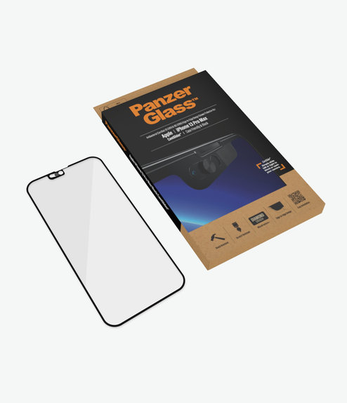 PanzerGlass - Geam Securizat Case Friendly CamSlider AB pentru iPhone 13 Pro Max & 14 Plus, negru