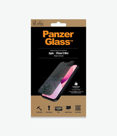 PanzerGlass - Geam Securizat Standard Fit Privacy AB pentru iPhone 13 mini, transparent