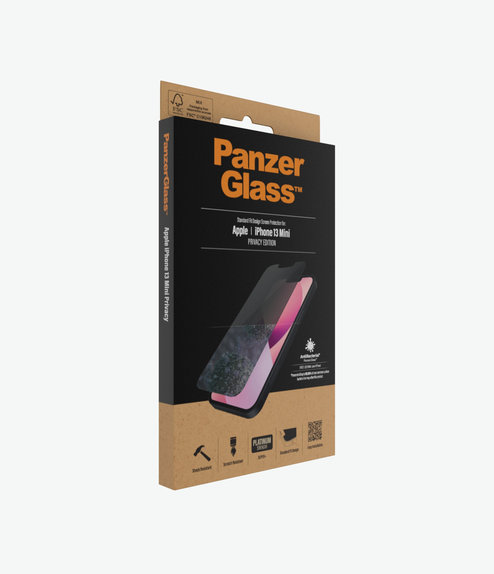 PanzerGlass - Geam Securizat Standard Fit Privacy AB pentru iPhone 13 mini, transparent