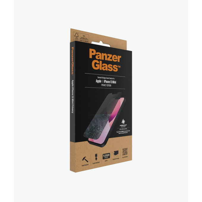 PanzerGlass - Geam Securizat Standard Fit Privacy AB pentru iPhone 13 mini, transparent