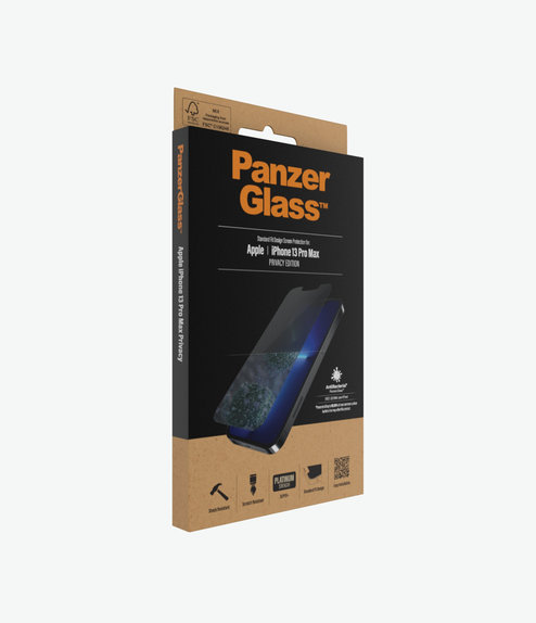 PanzerGlass - Geam Securizat Standard Fit Privacy AB pentru iPhone 13 Pro Max & 14 Plus, transparent