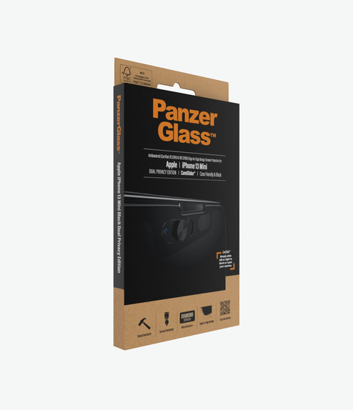 PanzerGlass - Geam Securizat Case Friendly Privacy CamSlider AB pentru iPhone 13 mini, negru