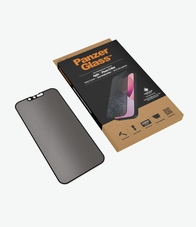 PanzerGlass - Geam Securizat Case Friendly Privacy AB pentru iPhone 13 mini, negru