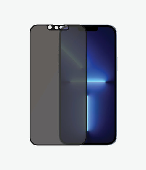 PanzerGlass - Geam Securizat Case Friendly Privacy AB pentru iPhone 13 Pro Max & 14 Plus, negru