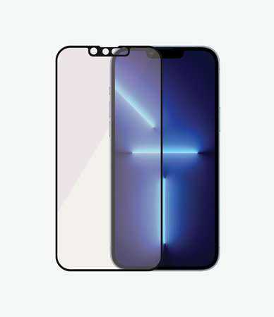 PanzerGlass - Geam Securizat Case Friendly Anti-Bluelight AB pentru iPhone 13 Pro Max & 14 Plus, negru