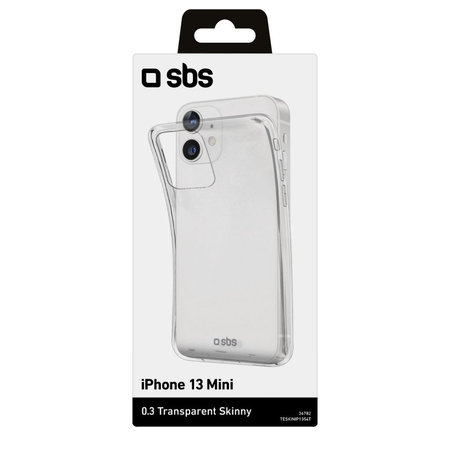 SBS - Caz Skinny pentru iPhone 13 mini, transparent