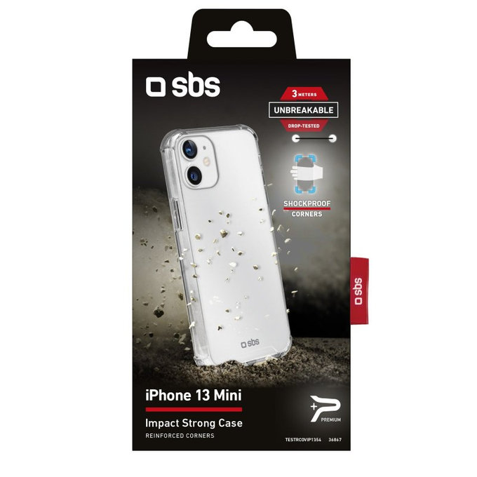 SBS - Caz Impact pentru iPhone 13 mini, transparent