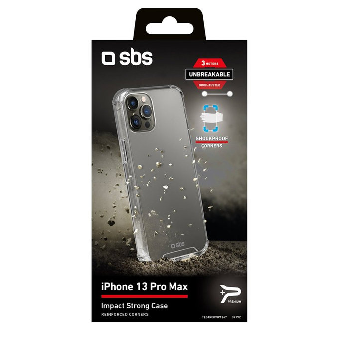 SBS - Caz Impact pentru iPhone 13 Pro Max, transparent