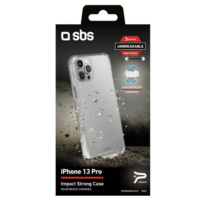 SBS - Caz Impact pentru iPhone 13 Pro, transparent